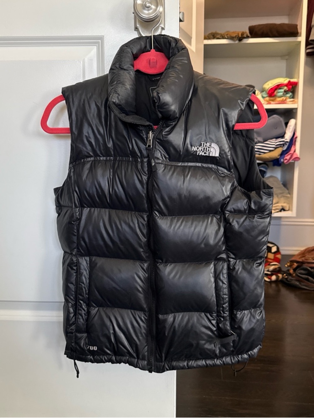 The North Face Black Jacket with Red Lining